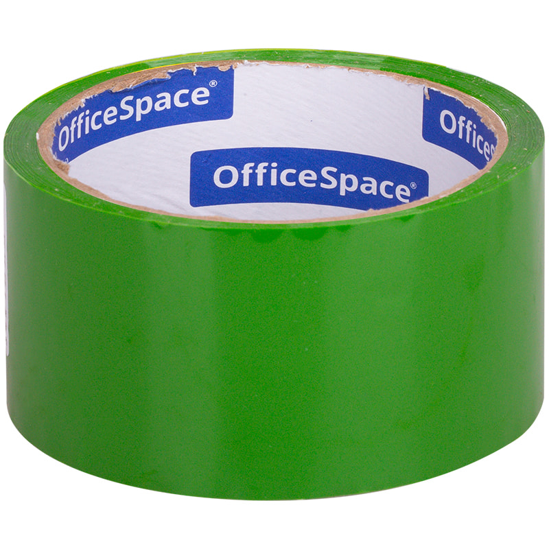 Скотч 48мм*40м, OfficeSpace, зеленый от интернет-магазина kancelyar.by