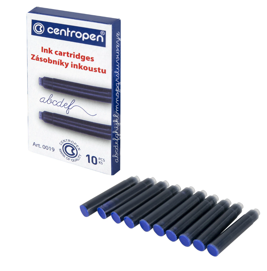 Баллончики Centropen, синие, 10шт от интернет-магазина kancelyar.by