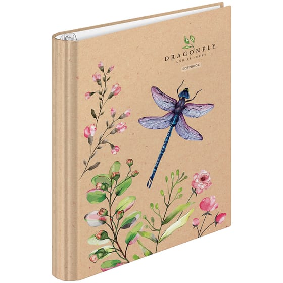 Тетрадь 120л. на кольцах, "Цветы. Dragonfly and flowers" от интернет-магазина kancelyar.by