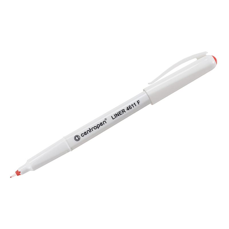 Ручка капиллярная, Centropen "Liner 4611", красная от интернет-магазина kancelyar.by
