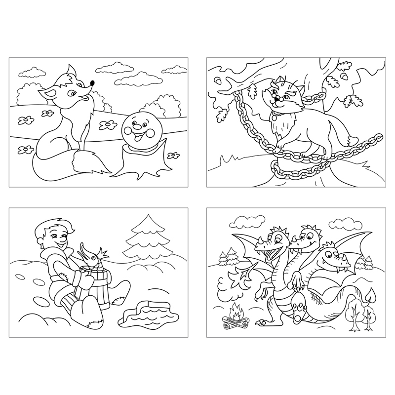 Раскраска "Сказки" 8стр