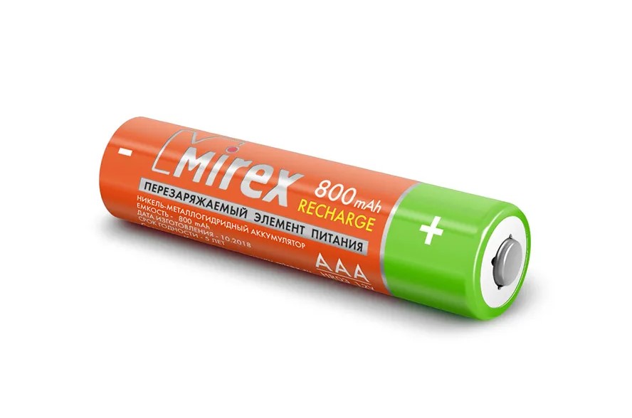 Аккумулятор ААA Mirex 800mAh от интернет-магазина kancelyar.by