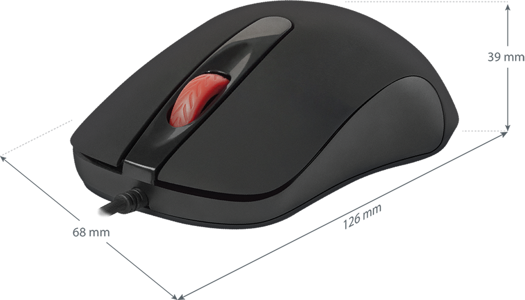 Мышь Defender МB-280, 7 цветов, черная