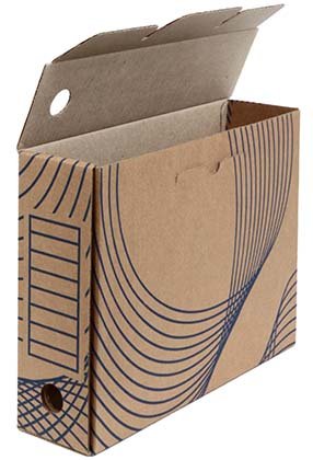 Коробка архивная "ОфисПремьер" 80мм, крафт