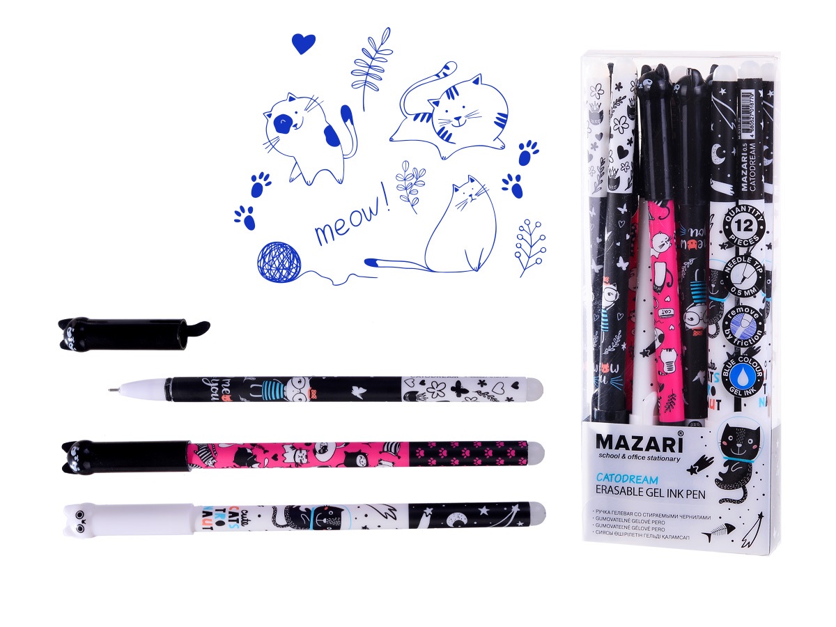 Ручка гелевая "Cotodream", синяя, стираемые чернила