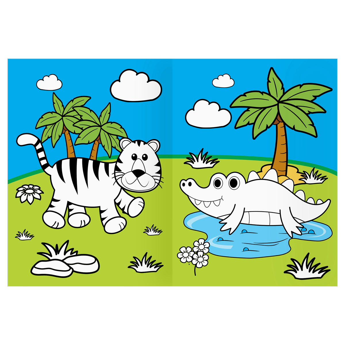 Раскраска А4 "Дикие животные" 16стр