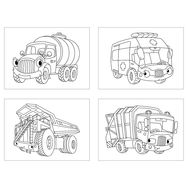Раскраска "Спецтранспорт" 8стр