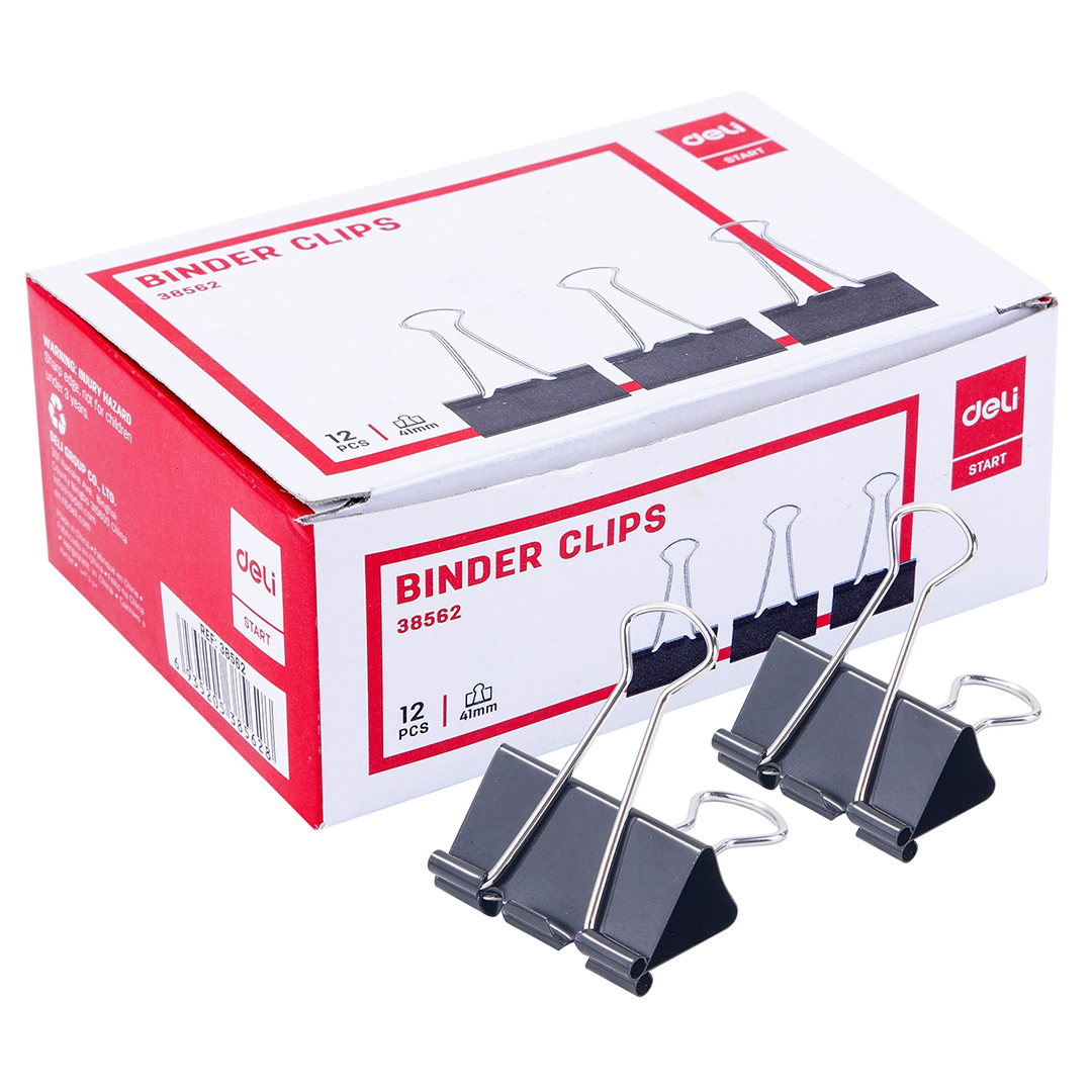 Зажим для бумаг 41мм, Deli