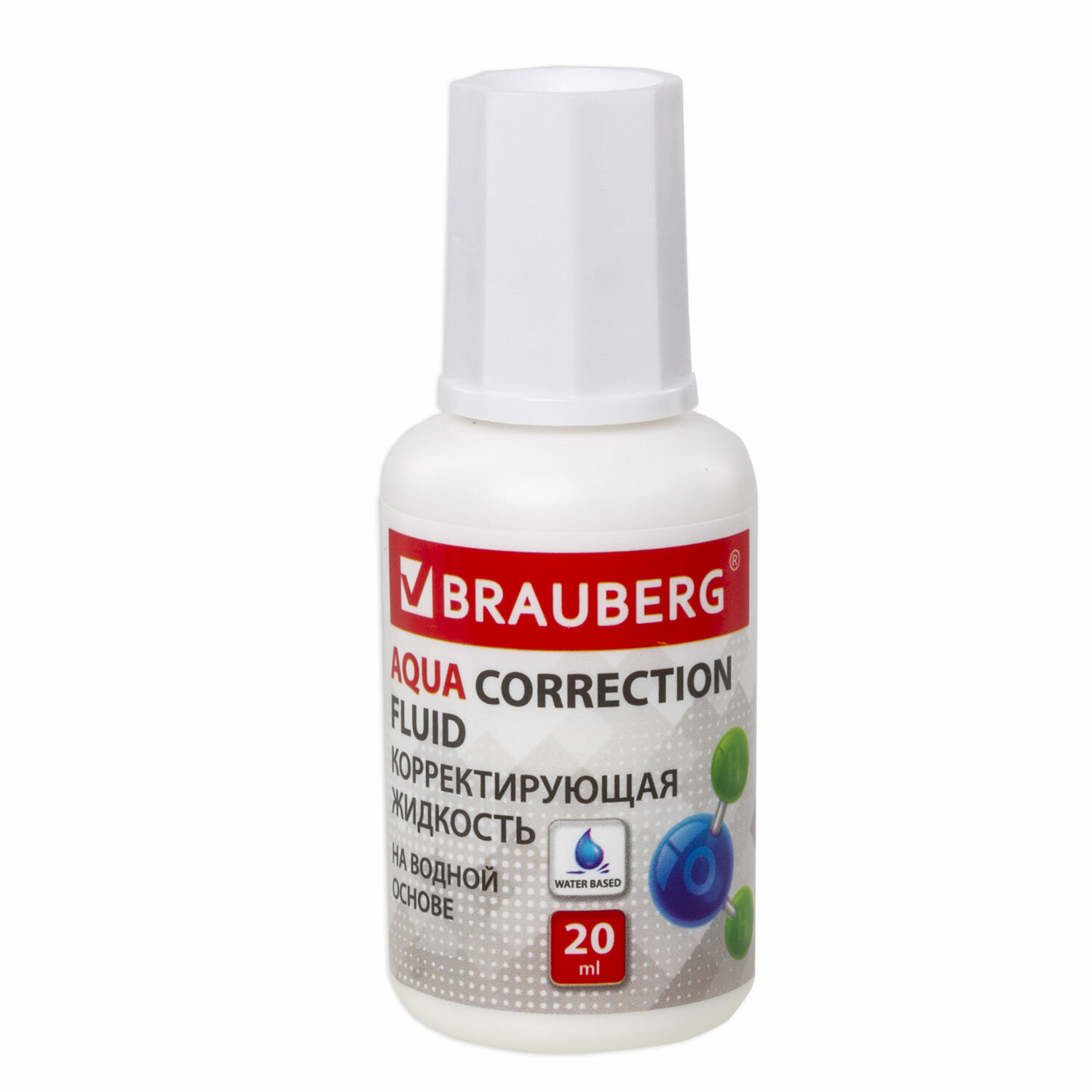 Корректор на водной основе 20мл, Brauberg
