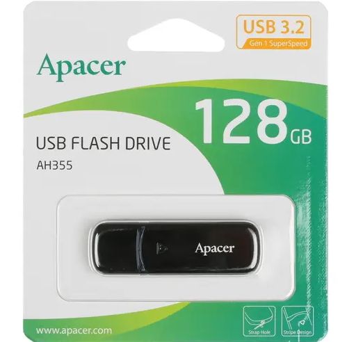 Флешка 128Gb Apacer AH355 от интернет-магазина kancelyar.by