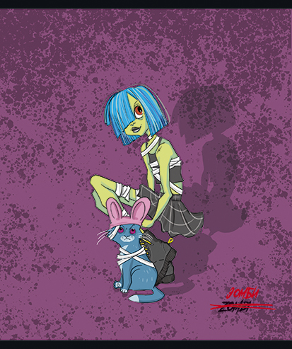 Тетрадь 48л. "Зомби-девчонки", клетка