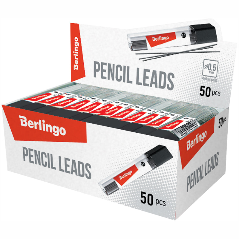 Грифели 0.5мм Berlingo, НВ