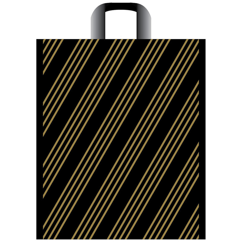 Пакет "Золотая полоса" 38*45см, 35мкм