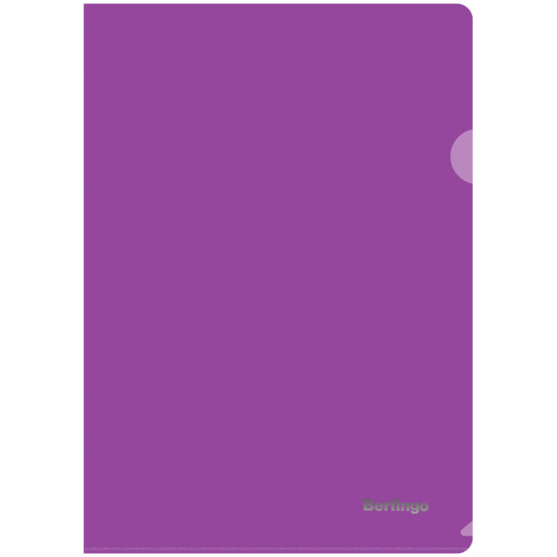 Папка-уголок А4, фиолетовая от интернет-магазина kancelyar.by