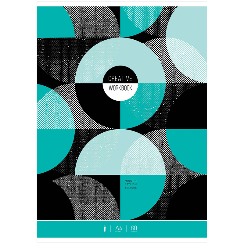 Тетрадь А4 80л, "Стиль. Pattern collection", клетка от интернет-магазина kancelyar.by