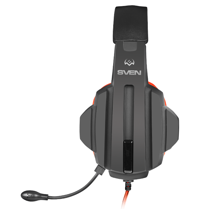 Наушники Sven AP-G300MV, с микрофоном, черно-красный