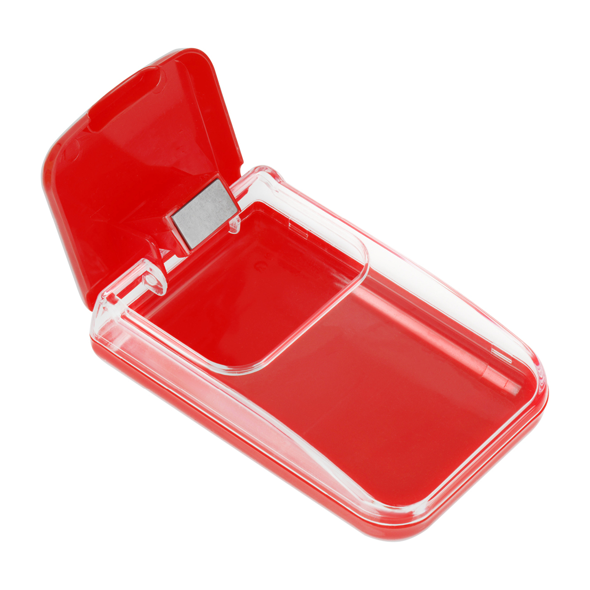 Скрепочница магнитная "СТАММ", с крышкой