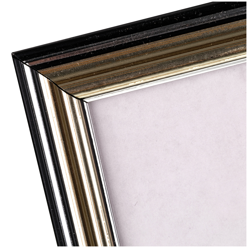 Фоторамка А4, пластик, №2 серебро