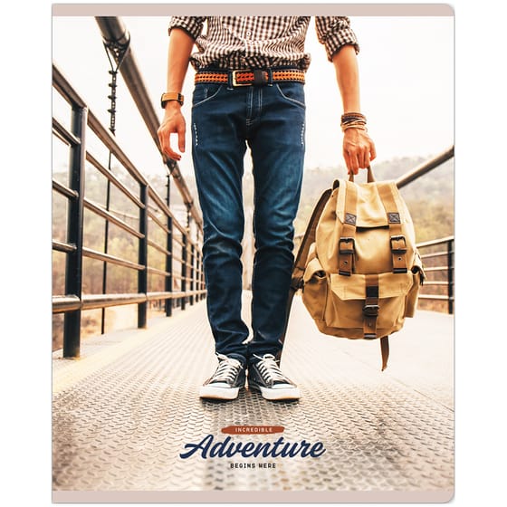 Тетрадь 96л. "Путешествия. New adventures", клетка от интернет-магазина kancelyar.by