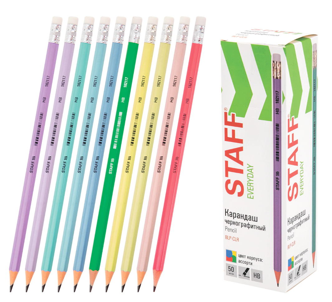 Карандаш пласт. "Everyday BLP CLP", STAFF, HB