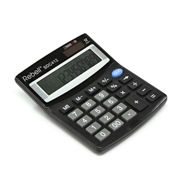 Калькулятор Rebell SDC-412 BX, 12 разрядов от интернет-магазина kancelyar.by