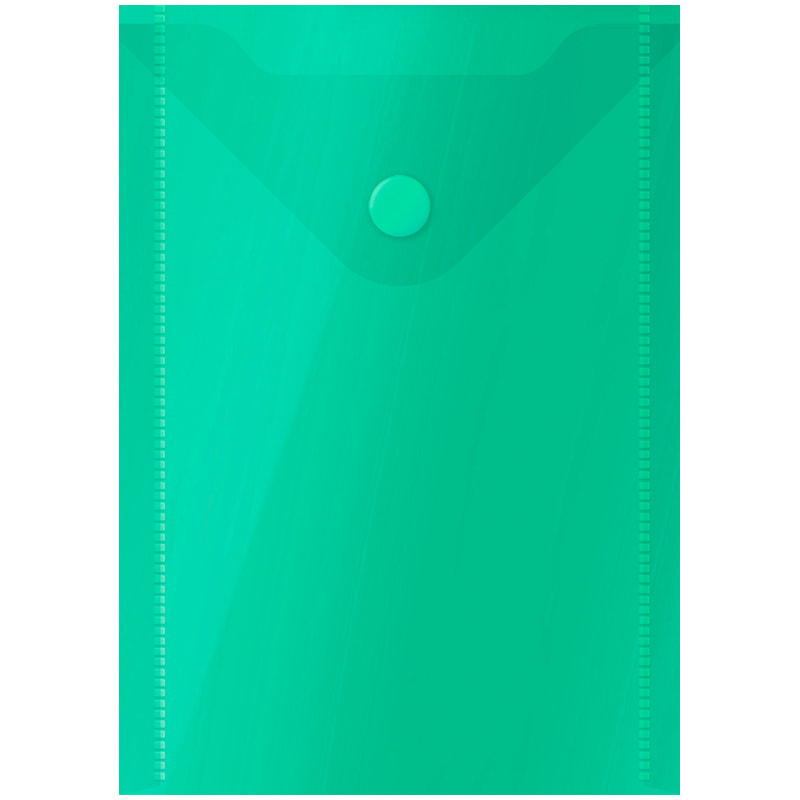 Папка-конверт A6, зеленая, 150мкм от интернет-магазина kancelyar.by