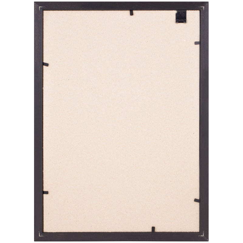 Фоторамка А4, пластик, белая с позолотой