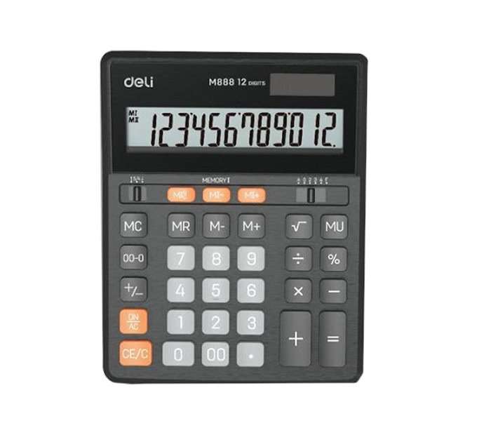 Калькулятор Deli M888, 12 разрядов
