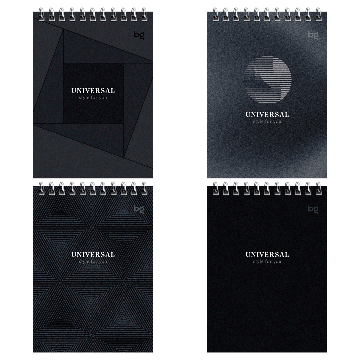 Блокнот А6 80л. "Монохром", спираль