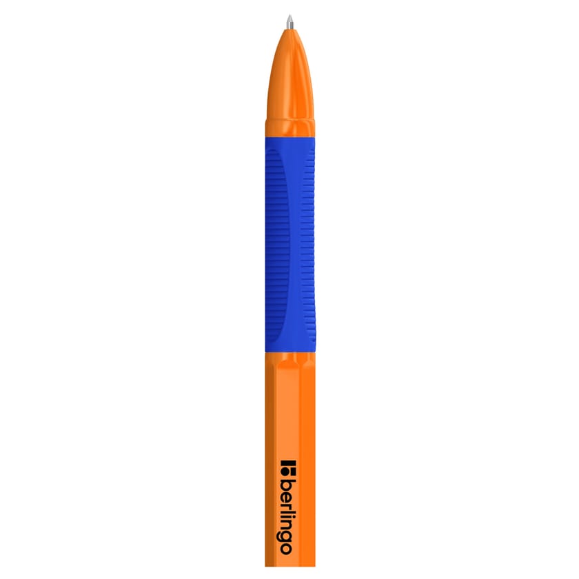 Ручка шарик. "Tribase grip orange" Berlingo, синяя от интернет-магазина kancelyar.by