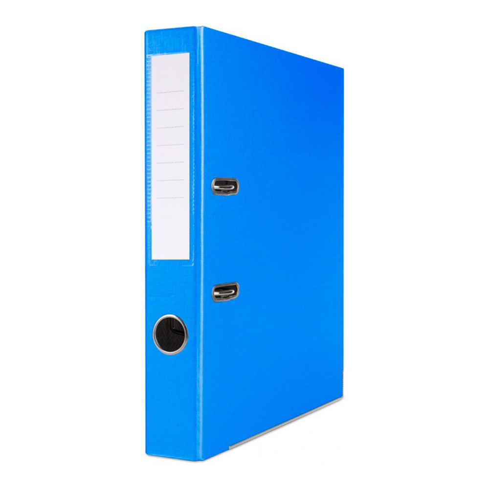 Регистратор A4 75мм, синий, ПВХ, Basic-S от интернет-магазина kancelyar.by