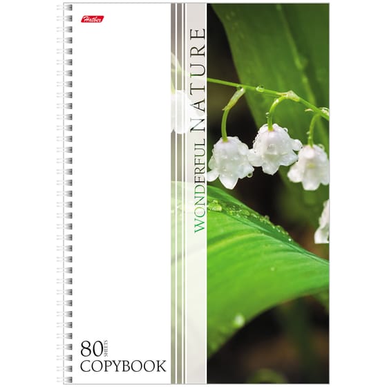 Тетрадь А4 80л, на спирали "Nature", Hatber, клетка от интернет-магазина kancelyar.by