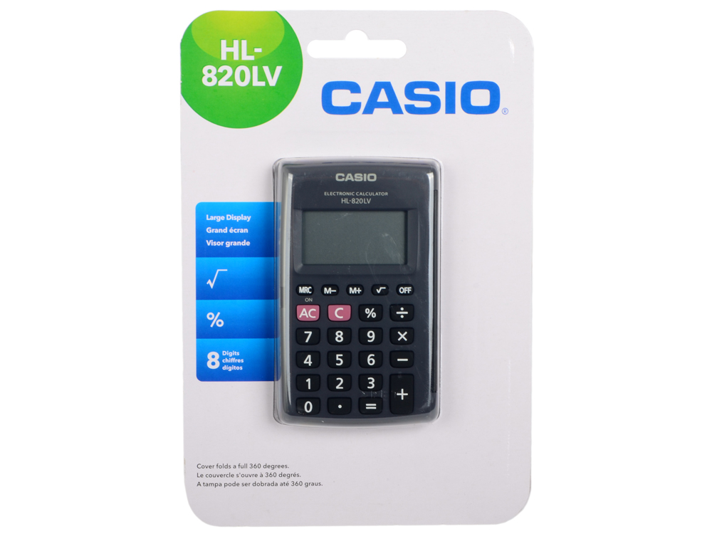Калькулятор Casio HL-820LV от интернет-магазина kancelyar.by