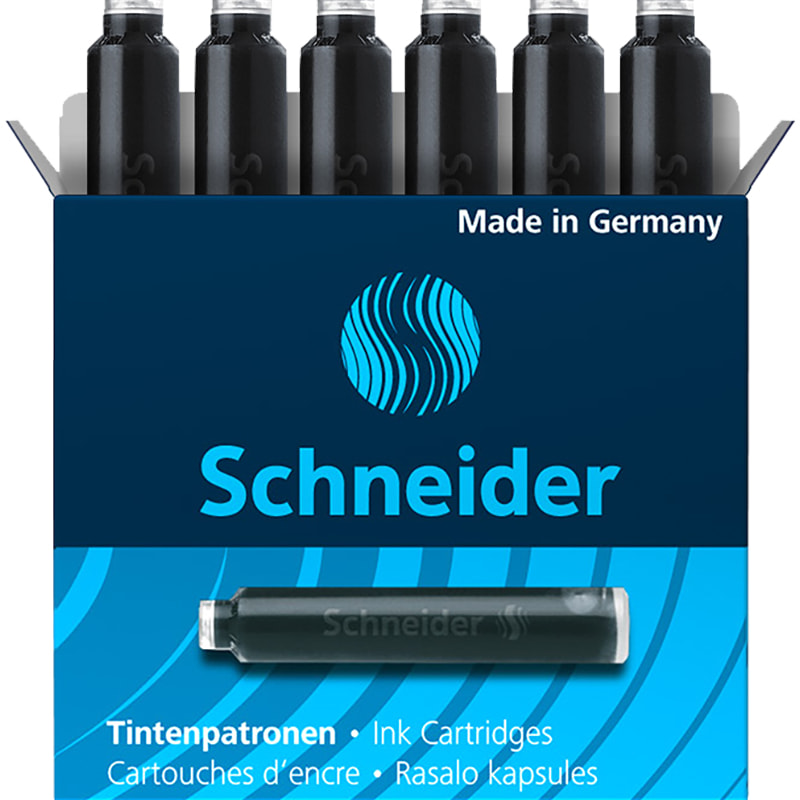 Баллончики Schneider, черные, 6шт от интернет-магазина kancelyar.by