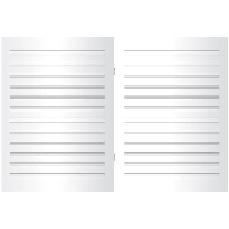 Тетрадь для нот А4 24л. на скрепке