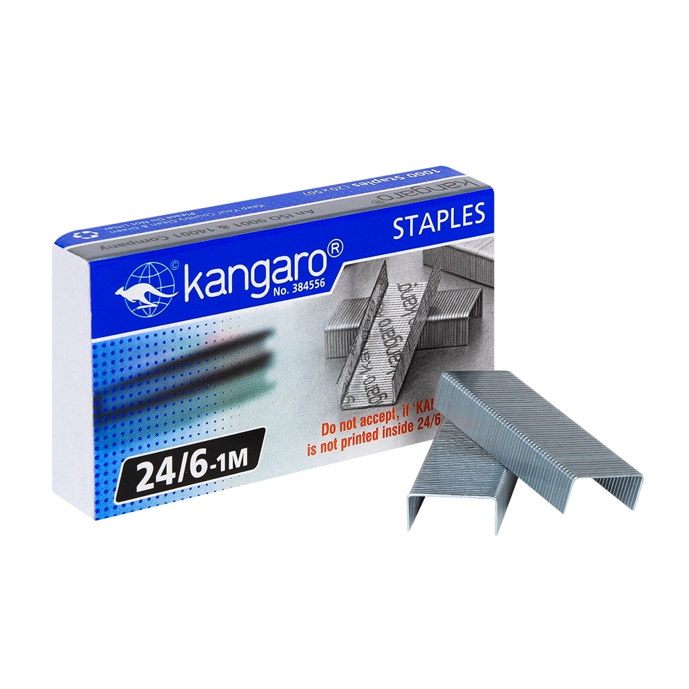 Скобы №24/6 Kangaro (1000шт) от интернет-магазина kancelyar.by