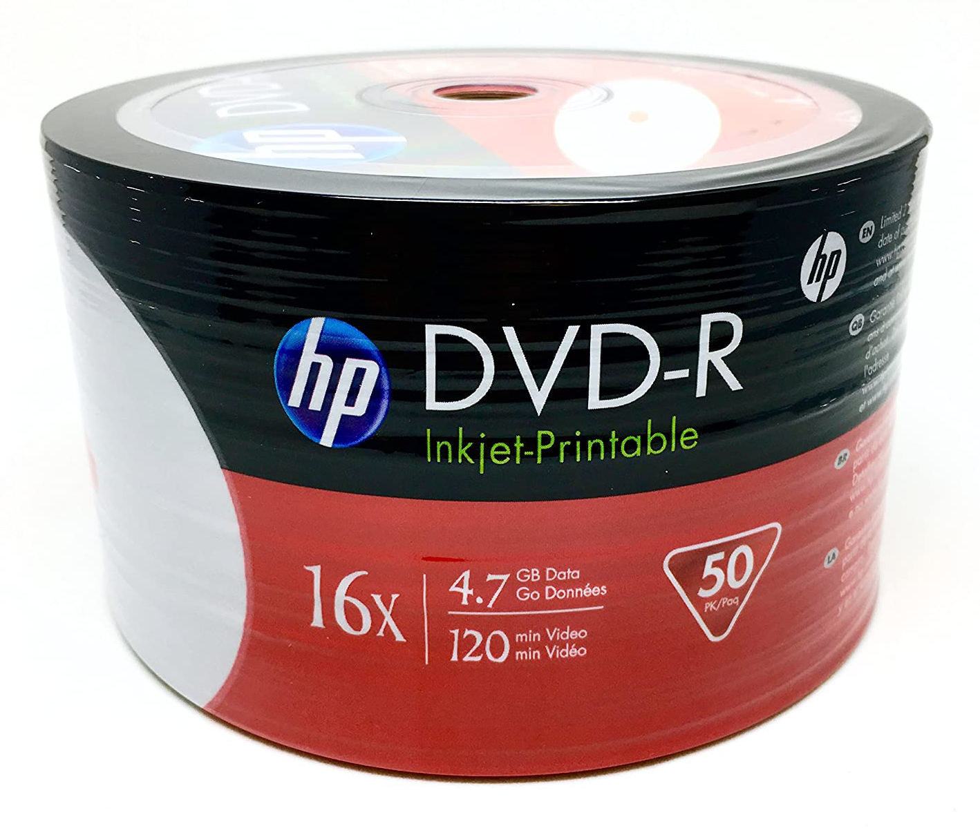 Диск DVD+R, HP, Printable от интернет-магазина kancelyar.by