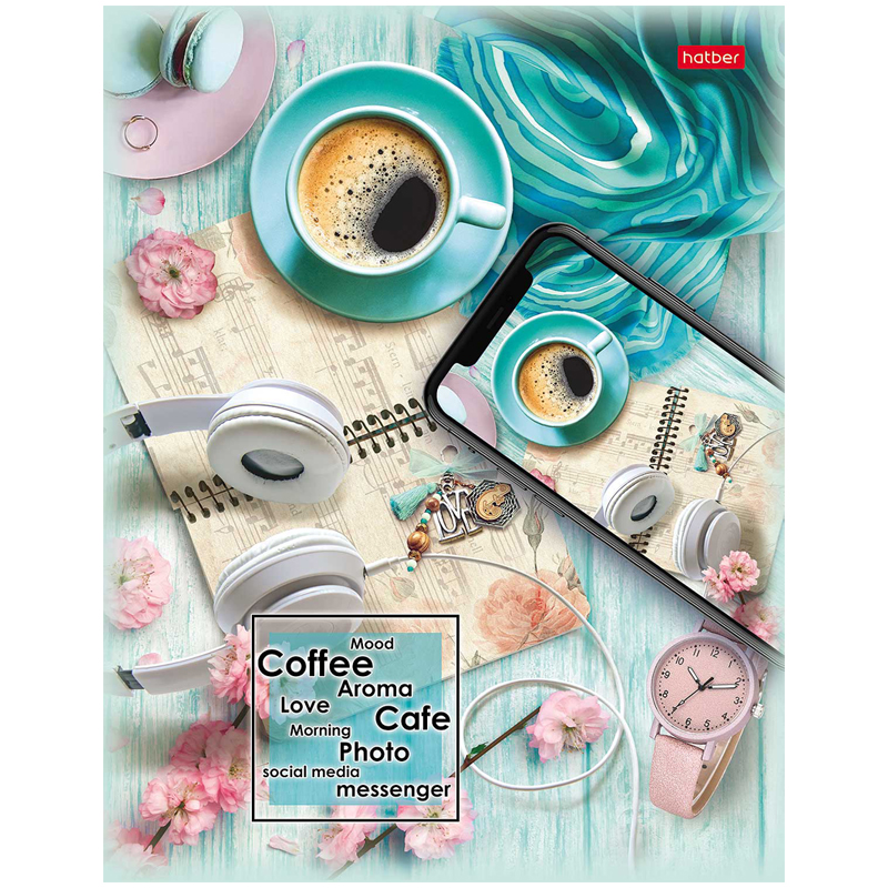 Тетрадь 240л. на кольцах, "Время для кофе" от интернет-магазина kancelyar.by