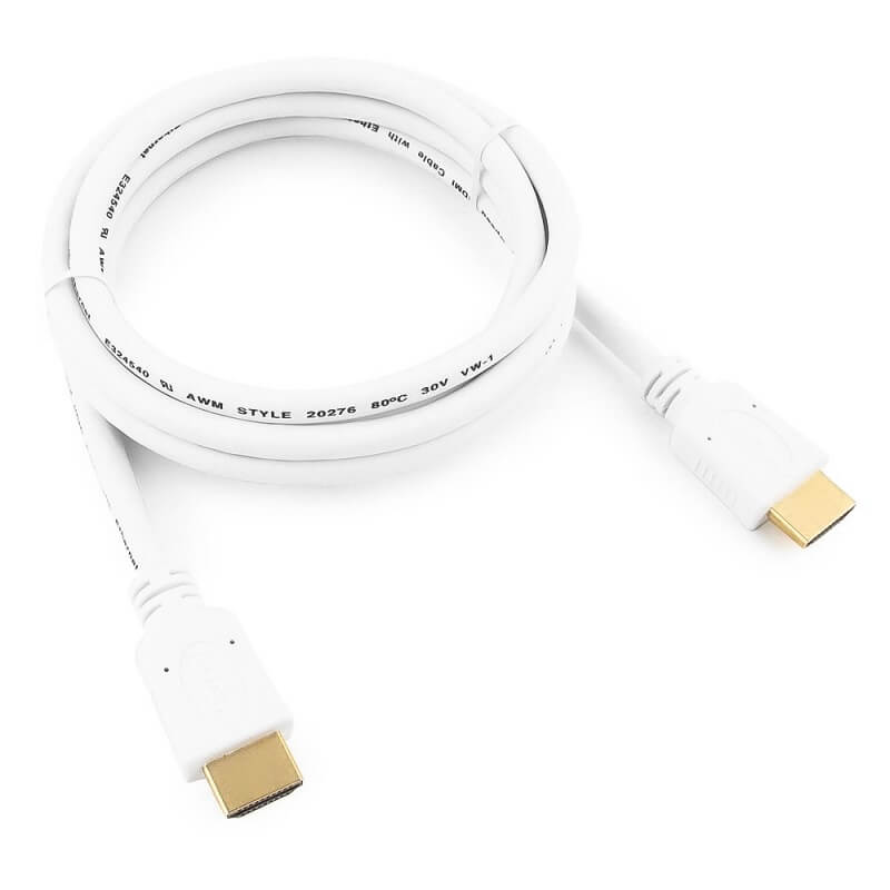 Кабель HDMI-HDMI, 3.0m, v.2.0, белый, Cablexpert от интернет-магазина kancelyar.by