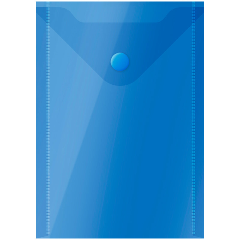 Папка-конверт A6, синяя, 150мкм от интернет-магазина kancelyar.by