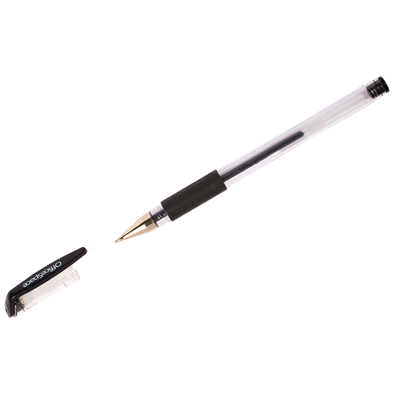 Ручка гелевая OfficeSpace GLL10_1331, черная от интернет-магазина kancelyar.by