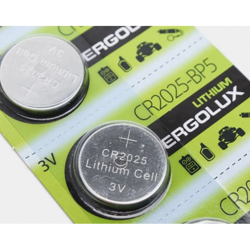 Батарейка CR2025 Ergolux от интернет-магазина kancelyar.by