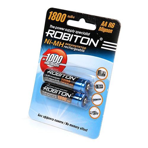 Аккумулятор АА Robiton 1800mAh от интернет-магазина kancelyar.by