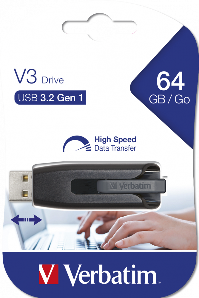 Флешка 64Gb Verbatim SnG V3, USB 3.2 от интернет-магазина kancelyar.by